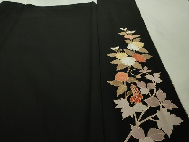 平和屋着物□豪華色留袖 駒刺繍 流水群鶴枝松文 暈し染め