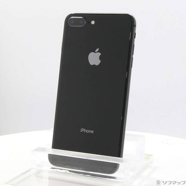 スマートフォン本体 iPhone8Plus 中古品〕 iPhone8 Plus 64GB スペースグレイ NQ9K2J／A au【377
