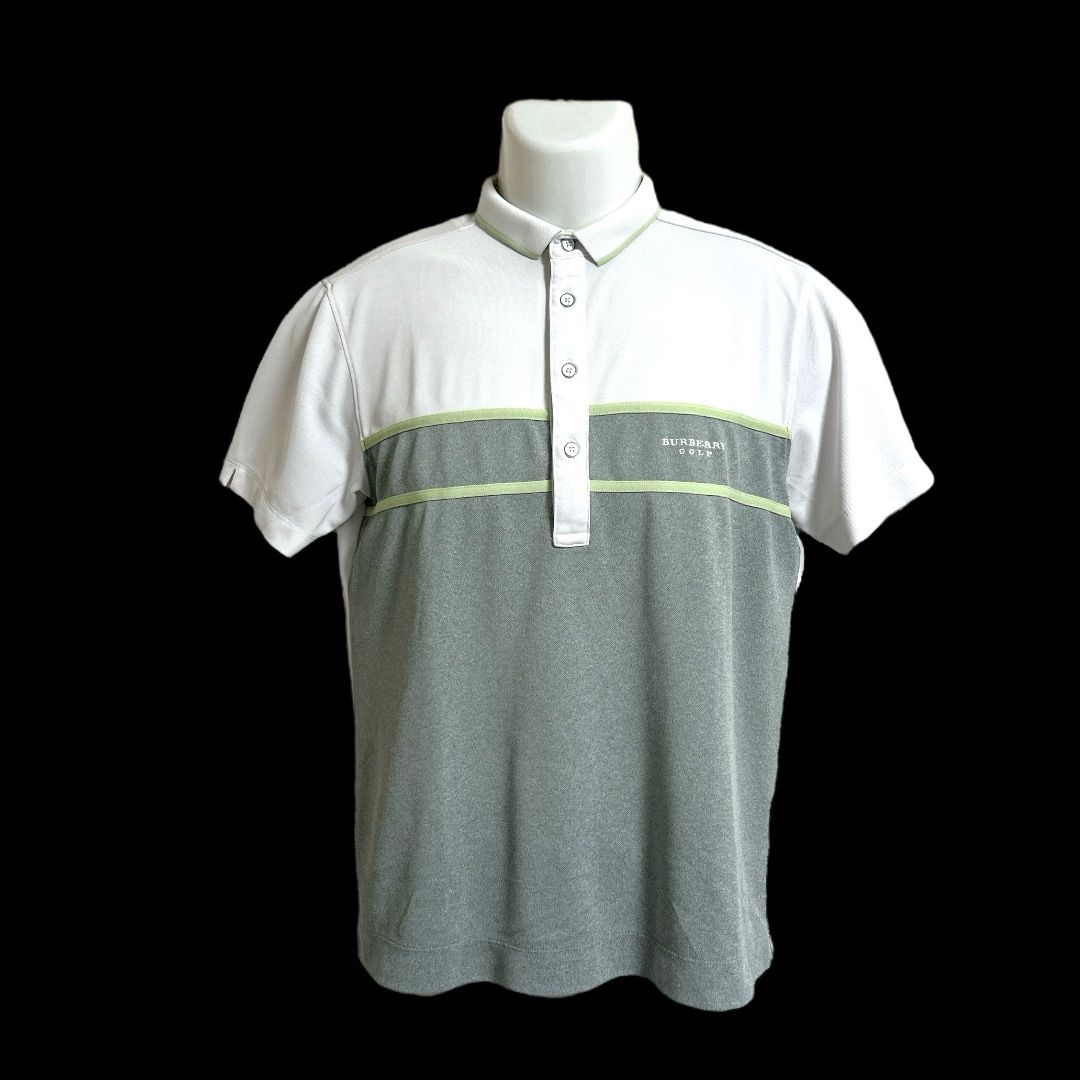 BURBERRY - バーバリーゴルフ　メンズ半袖ポロシャツ　Mサイズ BURBERRY GOLF バーバリーゴルフ メンズ 半袖ポロシャツ M