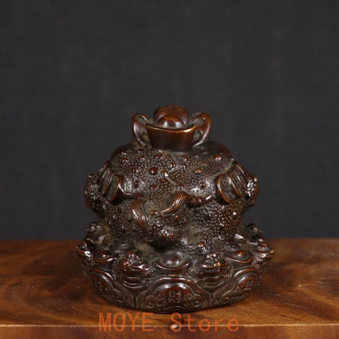 銅製 金蟾 招財進宝 開運 風水 招財 置物 工芸品 装飾品 銅製 金蟾 招財進宝 開運 風水 招財 置物 工芸品 装飾品 銅製 金