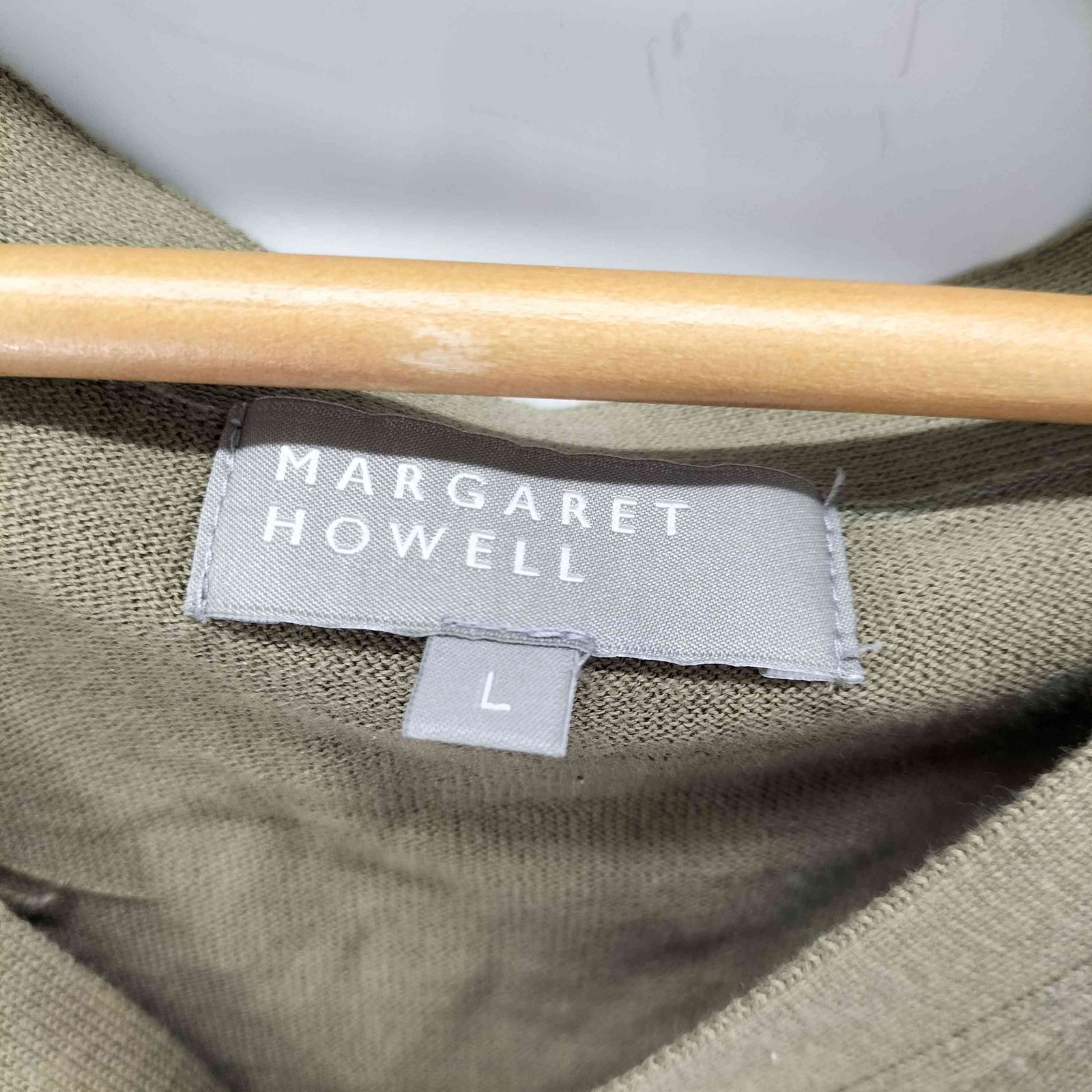 マーガレットハウエル MARGARET HOWELL シルク混 カーディガン メンズ