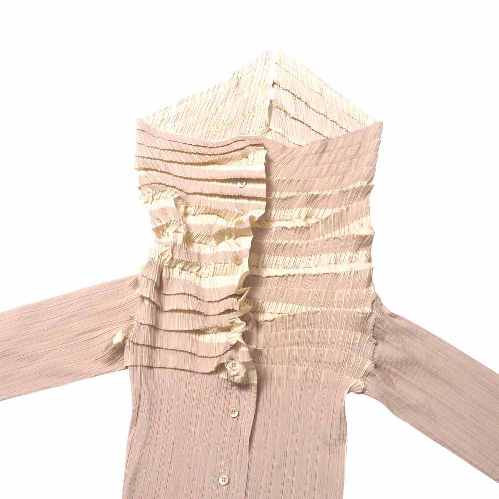 2024人気特価 MIYAKE □美品□ISSEY イッセイミヤケ サイズ3 長袖シャツ シャツ/ブラウス(長袖/七分)