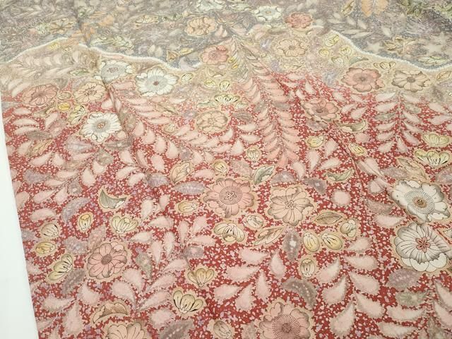 平和屋本店□極上 吉乃一廉 幻の辻が花 訪問着 絞り 暈し染め 銀通し地