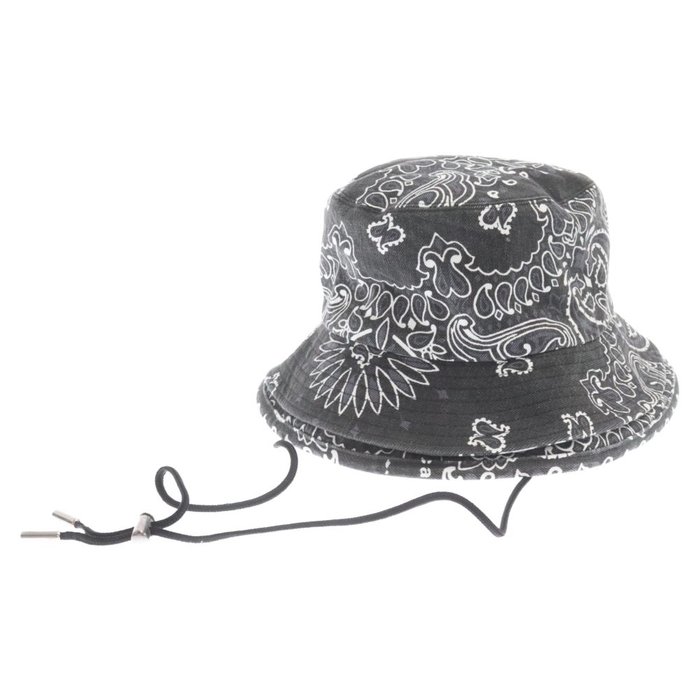 美品！Sacai サカイBANDANA バンダナ ダブルブリム バケットハット Sacai (サカイ) 22SS BANDANA DOUBLE BRIM HAT バンダナ ダブル