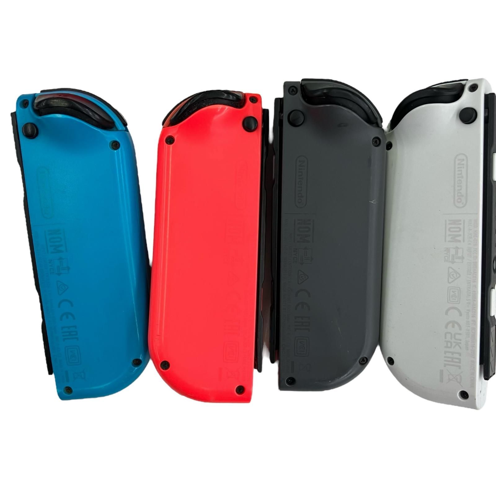 186000 現状品 Nintendo 任天堂 ニンテンドウ Nintendo Switch ニンテンドースイッチ ジョイコン HAC-015 HAC-016 ネオンレッド ブルー ホワイト ブラック 4点まとめ売り USTAUSTRALIA_COM_AU
