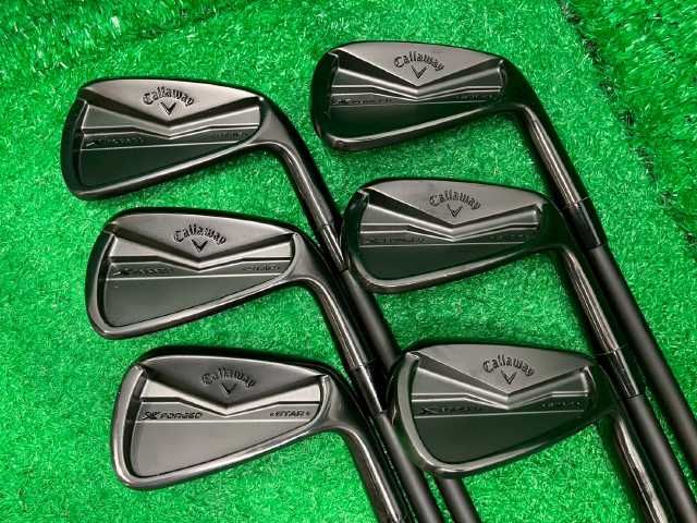 594 アイアンセット キャロウェイ X-FORGED STAR 2025 BLACK|TRAVIL IRON 95 6本セット|S|29 和歌山
