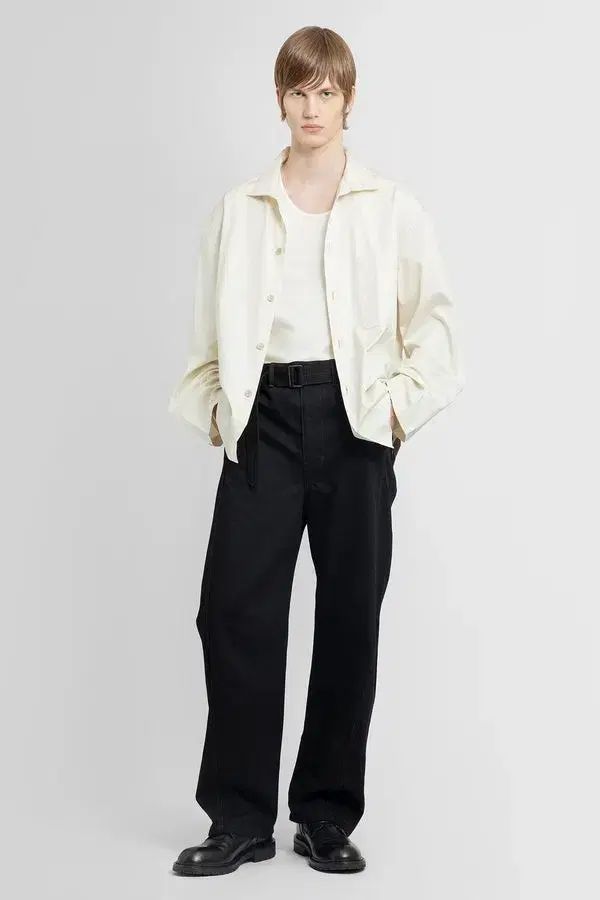 M LEMAIRE ルメール ねじれた ベルト付き パンツ ー 黒