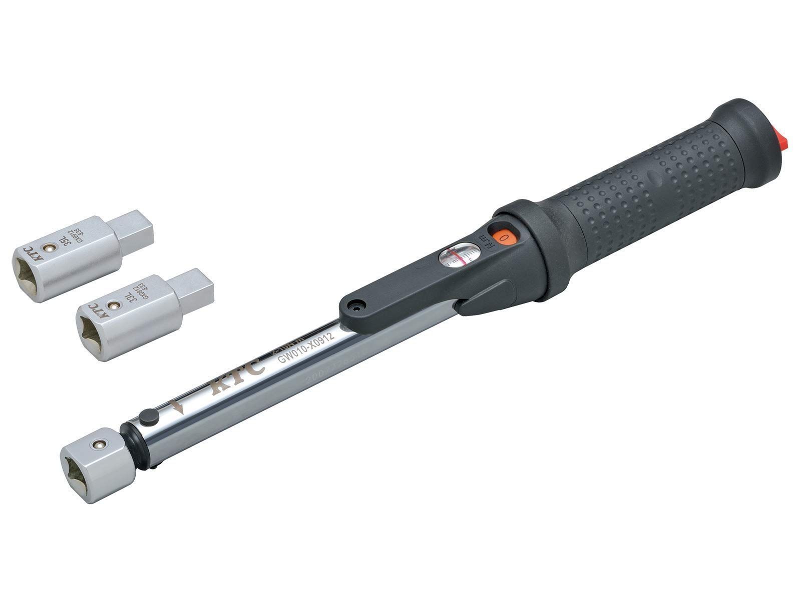 2-10Nｍ 京都機械工具(KTC) 9X12差込 プレセット型トルクレンチ ヘッド交換式セット トルク範囲2-10Nｍ TGW010103