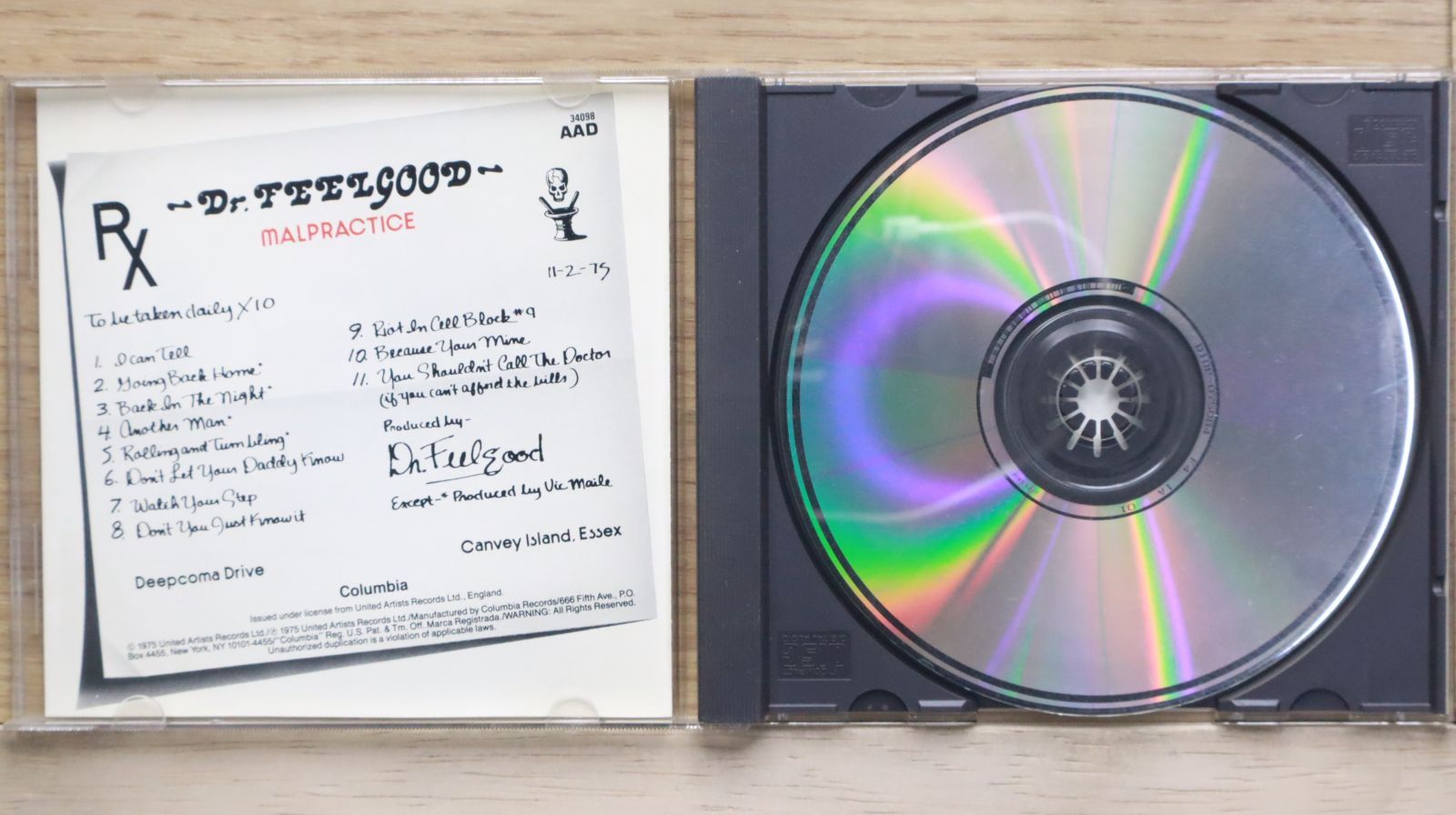 中古CD☆ドクター・フィールグッド/Dr. Feelgood□ Malpractice