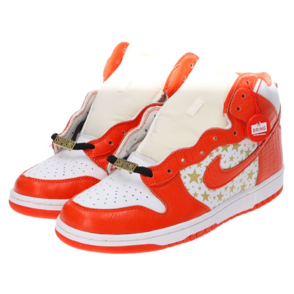 NIKE SB (ナイキエスビー) × Supreme DUNK HIGH ORANGE STARS