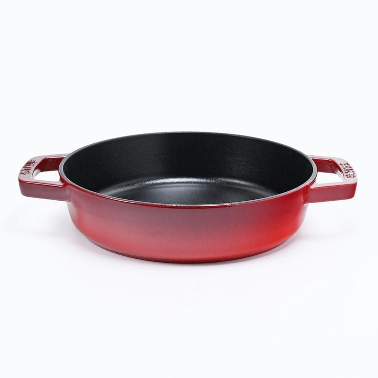 ストウブ 両手フライパン 20 cm ラウンド スキレット チェリー 鋳物 ホーロー 40511-661-0 1004865