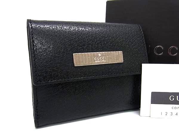 □新品□未使用□ GUCCI グッチ レザー 二つ折り 財布 ウォレット 小銭