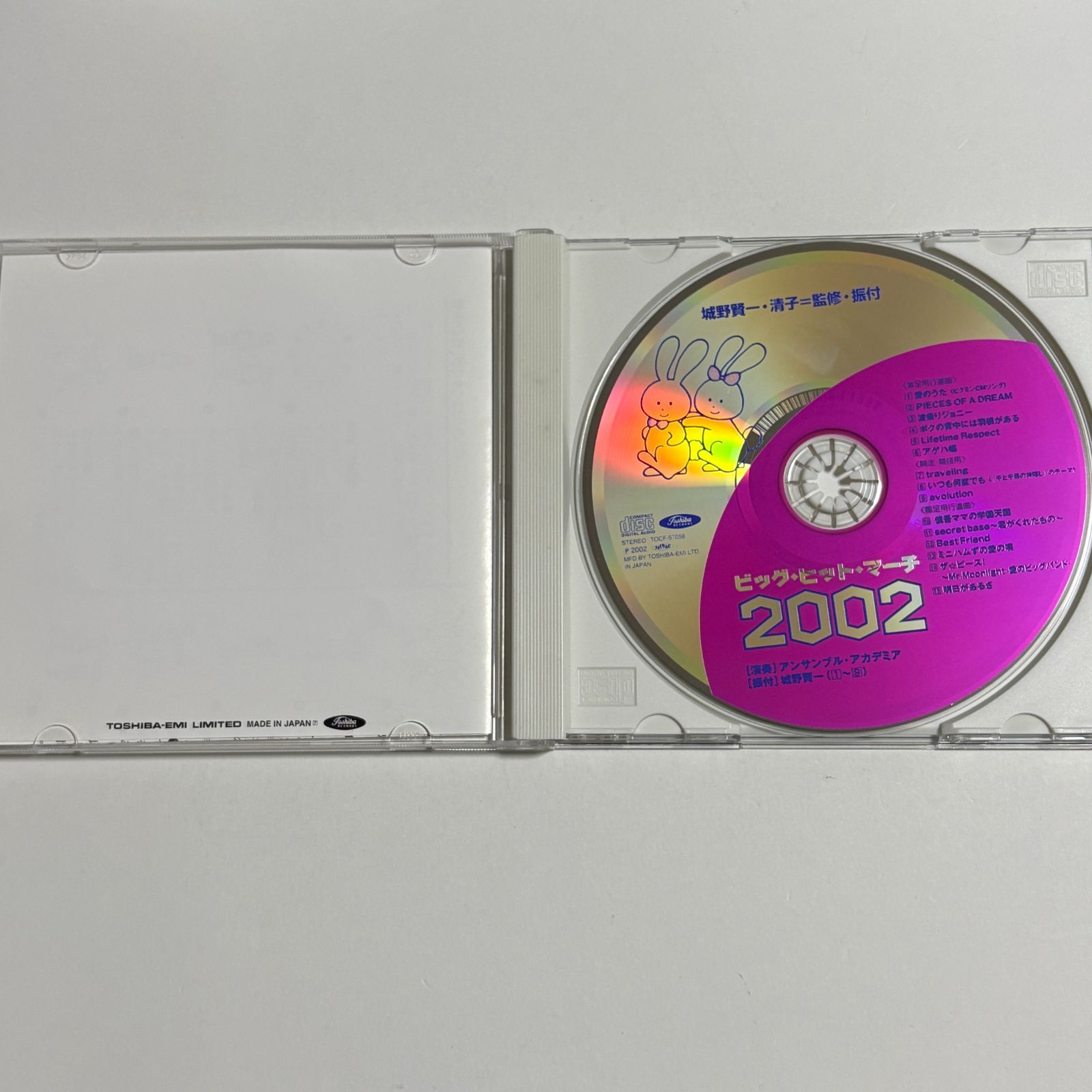 CD『ビッグ・ヒット・マーチ 2002』城野賢一・清子 監修・振付