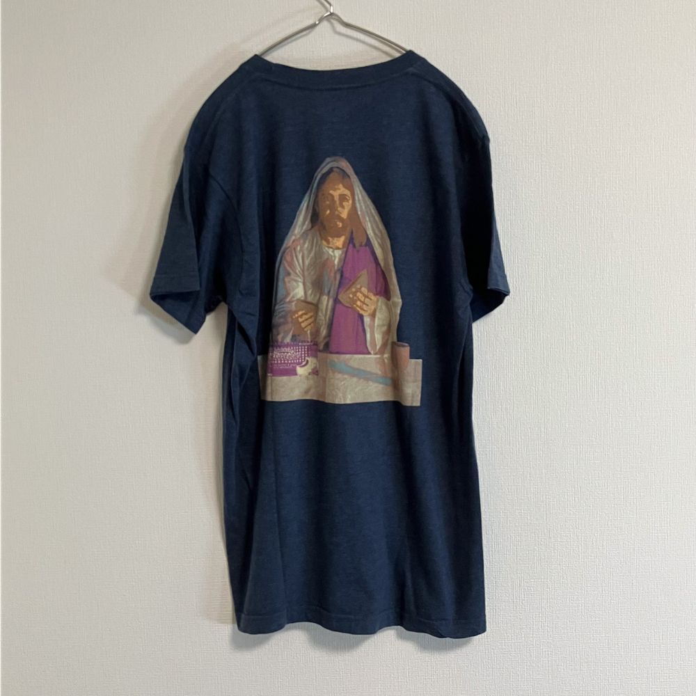 Tシャツ 輸入古着 イエス・キリスト アート ネイビー 個性派 - メルカリ