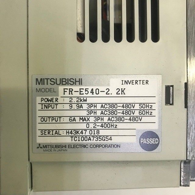 三菱電機 インバータ FREQROL FR-E500シリーズ FR-E540-2.2K - メルカリ
