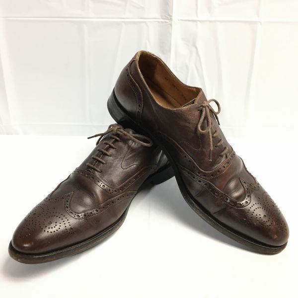 70s-80s? Vintage Widsor|ウインザー サイズ11|29.0 茶 フルブローグ ウイングチップ ビジネスシューズ|men s 管NO.ZE-61<sale>