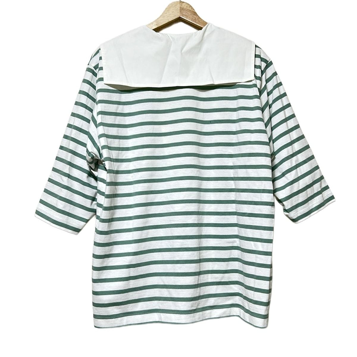 美品 yori ヨリ ミラノリブボーダーショートニット ミラノリブボーダーショートニット | all item| yori