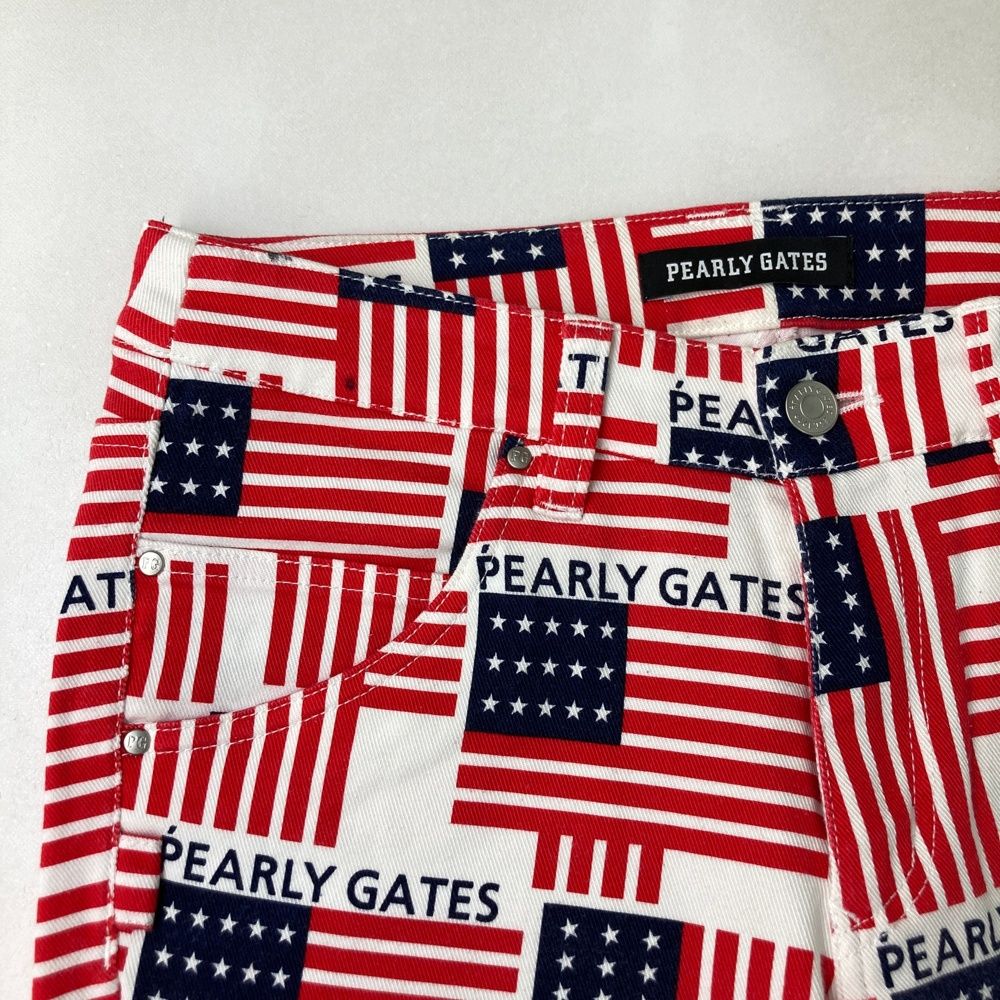 サイズ：1 PEARLY GATES パーリーゲイツ ストレッチパンツ 国旗
