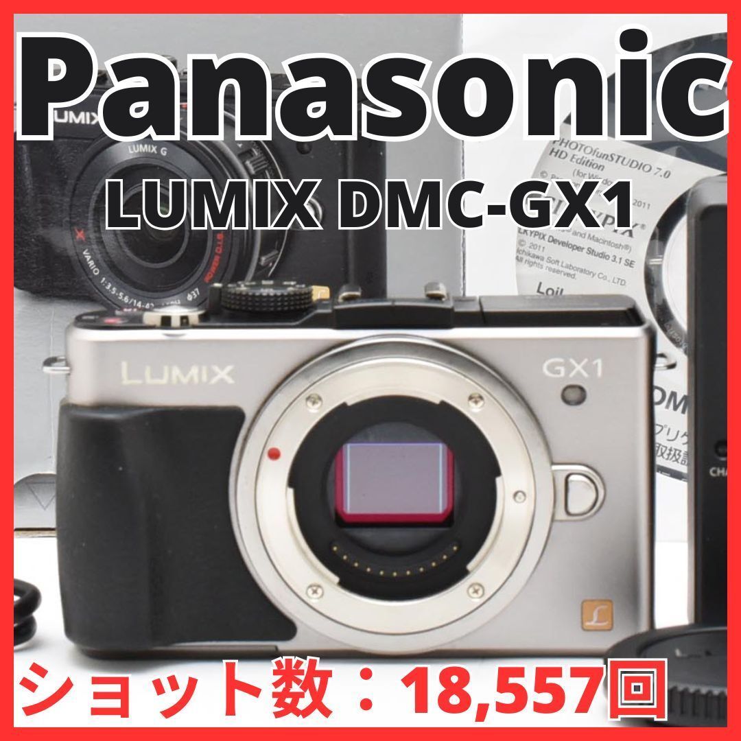 F18 6619B パナソニック Panasonic LUMIX DMC-GX1 ボディ ショット数 18 557回