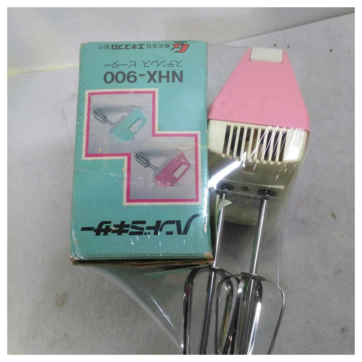〔美品✨】【昭和レトロ】ピンクのジューサー 中古】昭和レトロ・置き古し 和泉電機 ハンドミキサー NHX-900 ピンク