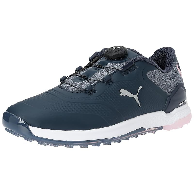 プーマ ゴルフシューズ GOLF プロアダプト アルファキャット 2.0 Wmns ディスク|378309 レディース ネイビーブレザー|パールピンク 23.0 cm