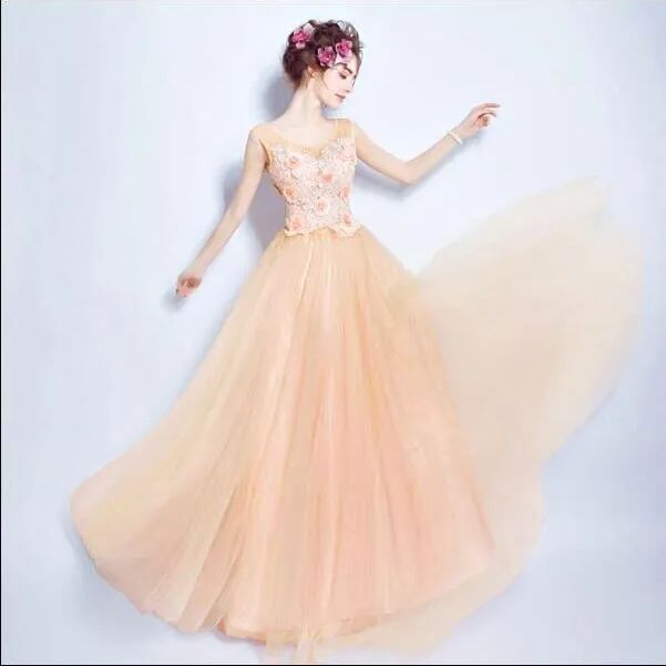 MESHKI オープンバック　ドレス　ウェディング　パーティー　ロングドレス バックオープンジオメトリックレース フレア ロング 結婚式