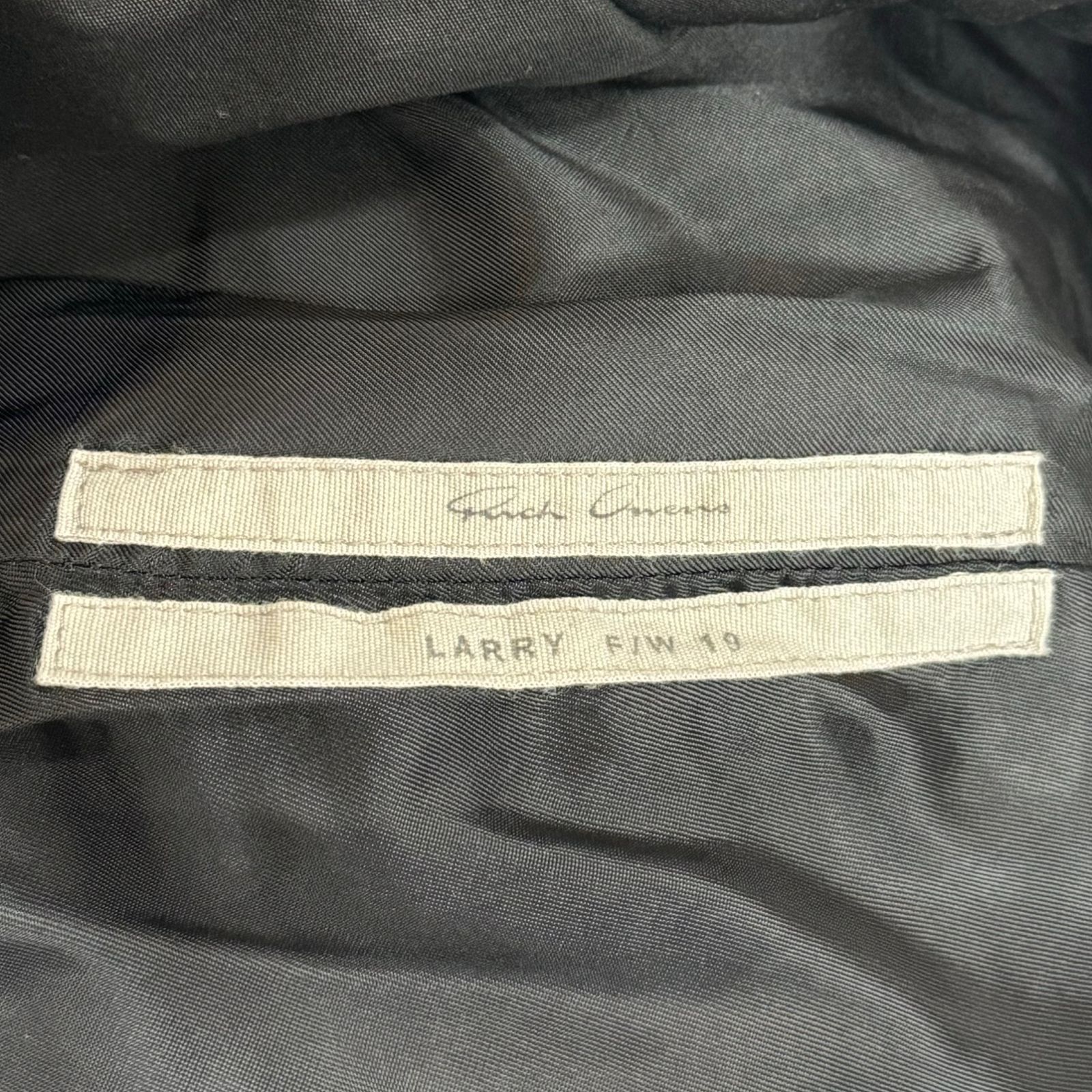 国内正規 Rick Owens 19AW RU19F4973-TEHDLQ ダブル 中綿 コート