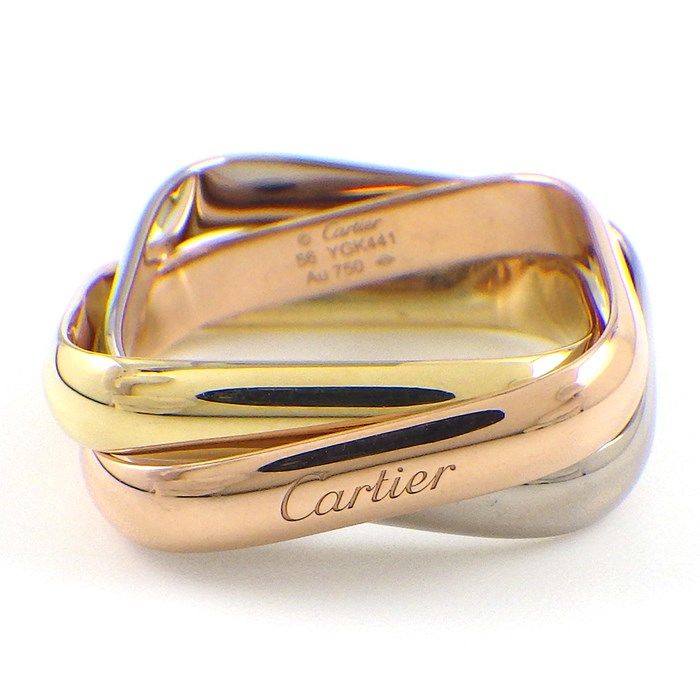 カルティエ Cartier リング トリニティ クッションシェイプ クラシック 