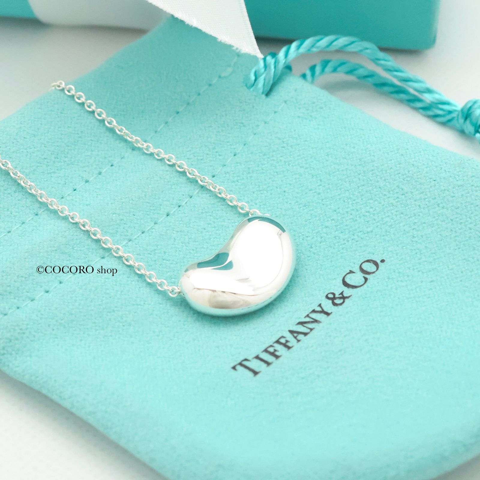 美品】ティファニー TIFFANY&Co. ラージ ビーン エルサ