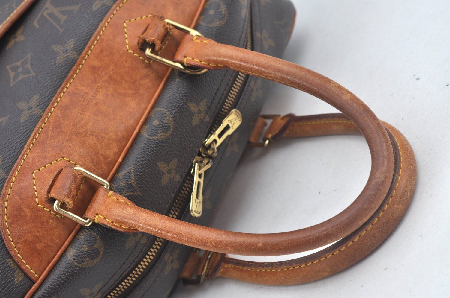 美品 LOUIS VUITTON モノグラム ドーヴィル ハンドバッグ LOUIS VUITTON ルイヴィトン M47270 ドーヴィル モノグラム