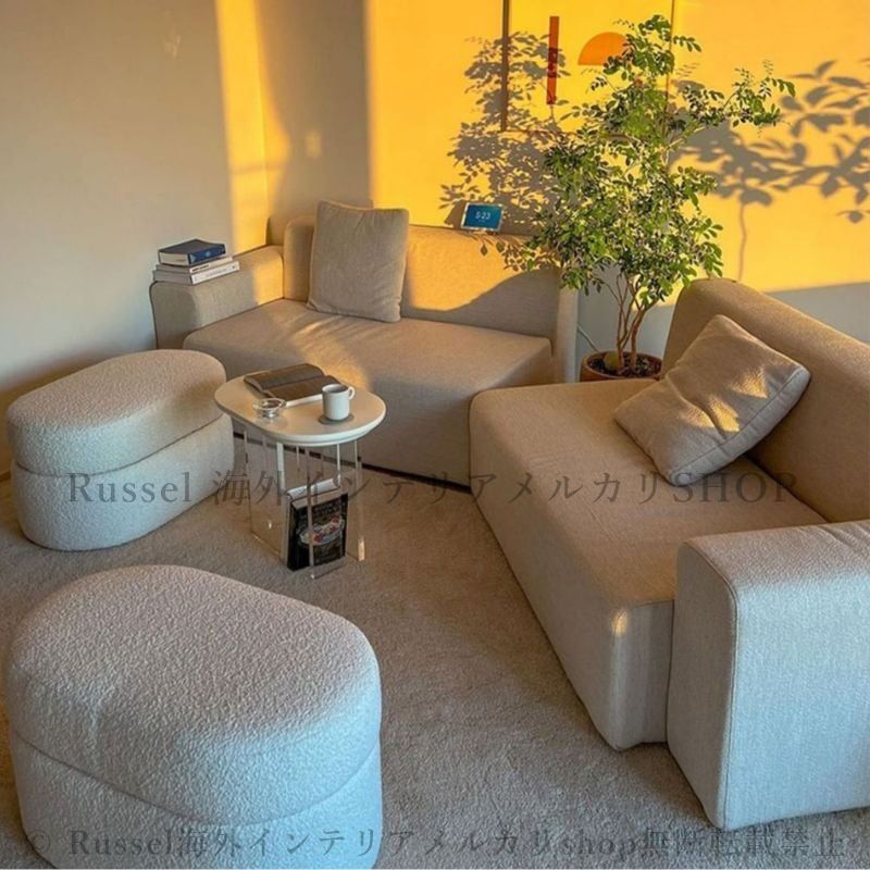 収納付きスツール オットマン ソファ チェア 椅子 ファブリック