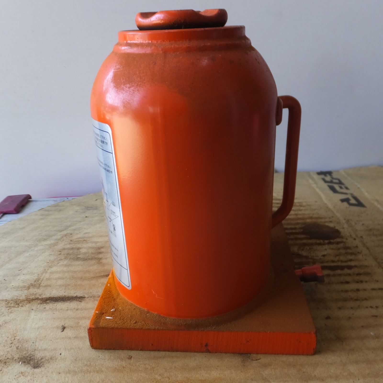 ◆マサダ 油圧ジャッキ HPD-10-2 工具 10TON 10ton 10トン 10000kg 油圧式 オイル だるま ダルマ 車載 自動車 点検 整備 9 ◆