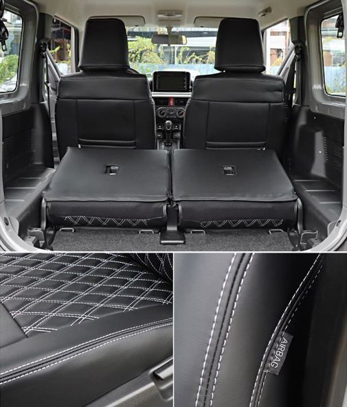 前席と後席4点セット 黒＆白