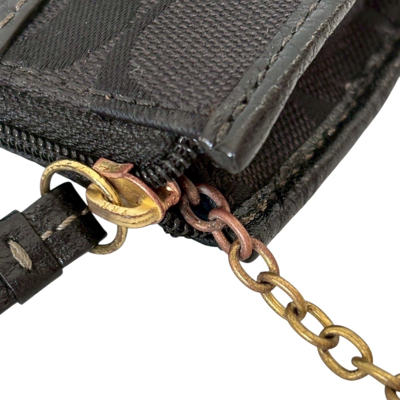 COACH コーチ キーリング付きカードケース 黒 カード入れ シグネチャー