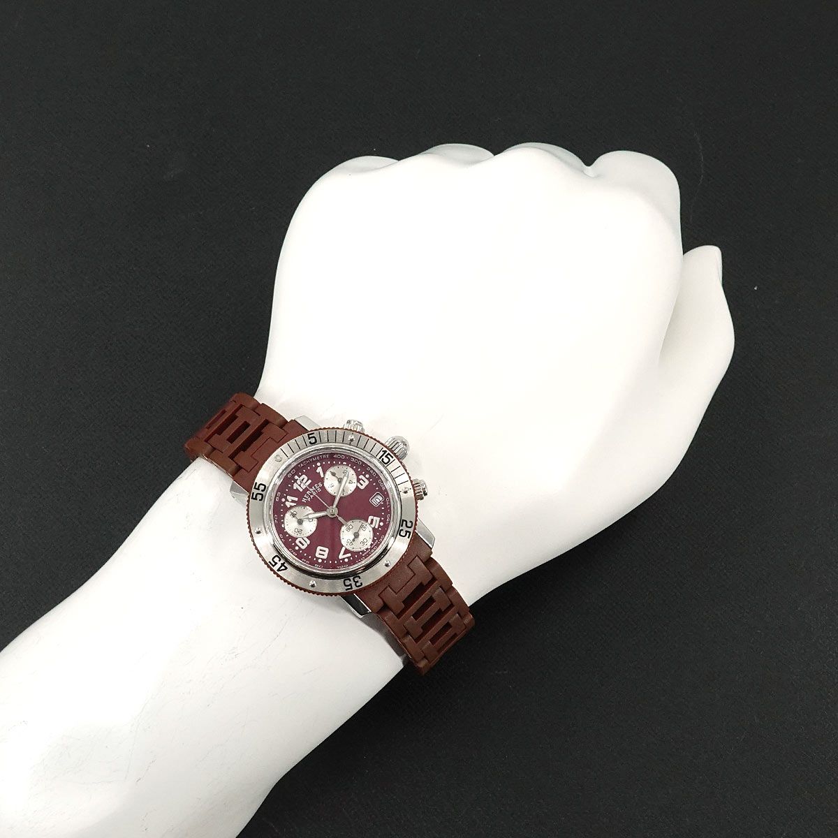 エルメス HERMES クリッパー ダイバー クロノグラフ CL2 318 