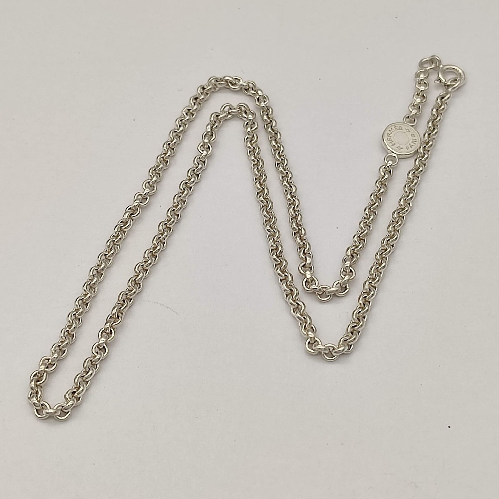 美品】HERMES エルメス セリエ チェーンネックレス シルバー925