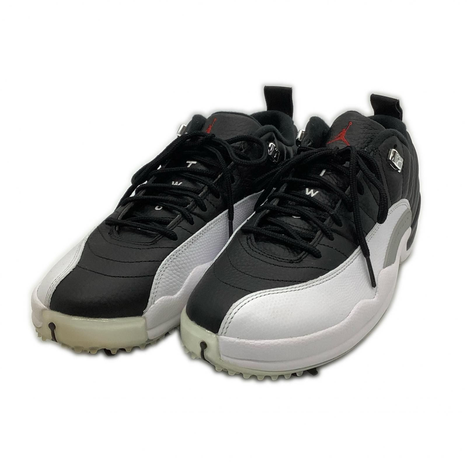 ナイキ NIKE ゴルフシューズ 27.5cm ブラック×ホワイト エア ジョーダン 12 PLAYOFFS ローカット DH4120-010