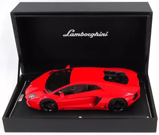 限定セール，格安 【中古】ミニカー 1/18 Lamborghini Aventador LP700-4(メタリックレッド) [LAMBO06G] その他
