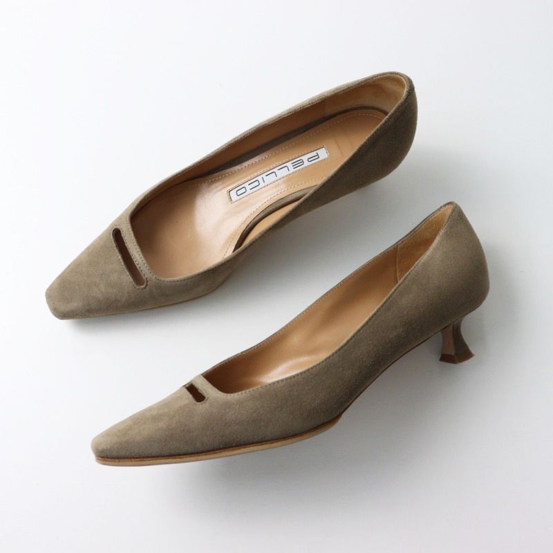 美品 ペリーコ PELLICO 0734 VENERE セミスクエアトゥスエード