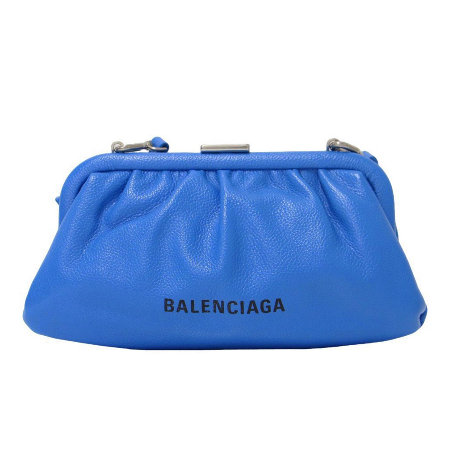 美品 BALENCIAGA バレンシアガ バッグ CLOUD クラウド ブルー 2WAY 