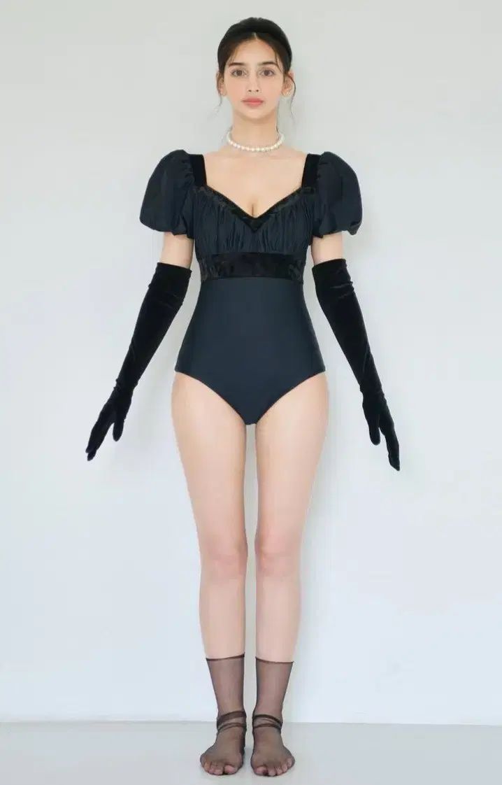 VIKIシャーリングリボン水着モノキニ 강태리 태리태리水着