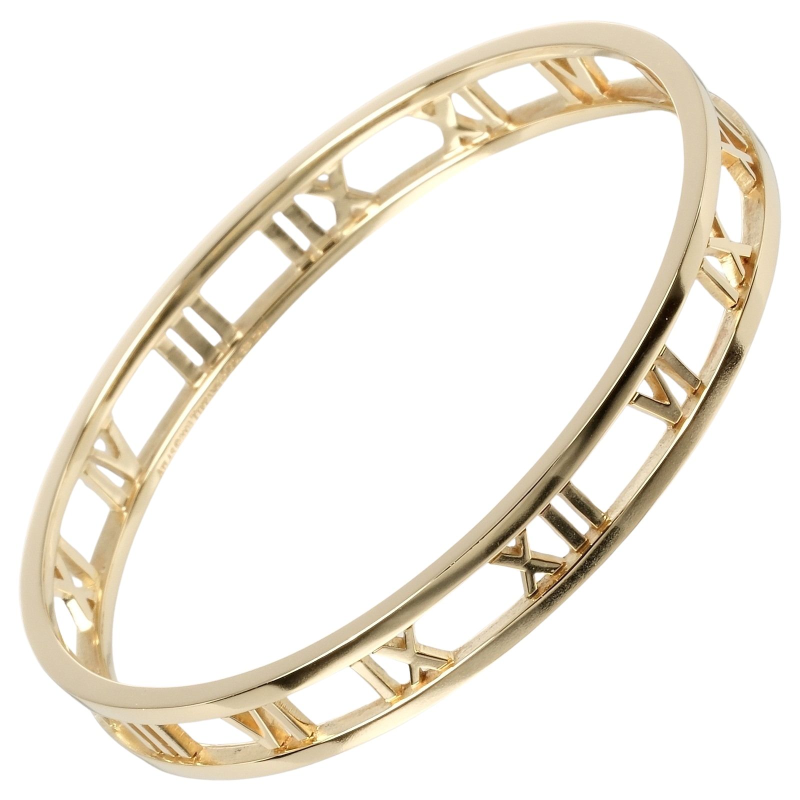 TIFFANY&Co.】ティファニー オープン アトラス 腕周り19cm K18イエロー 