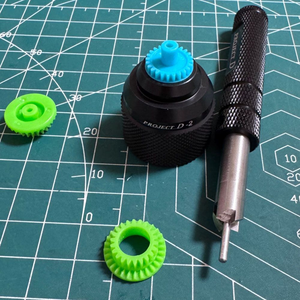 ミニ四駆用 3.5：1・3.7：1 ギヤ Project D 中空ギヤ歯切りツール