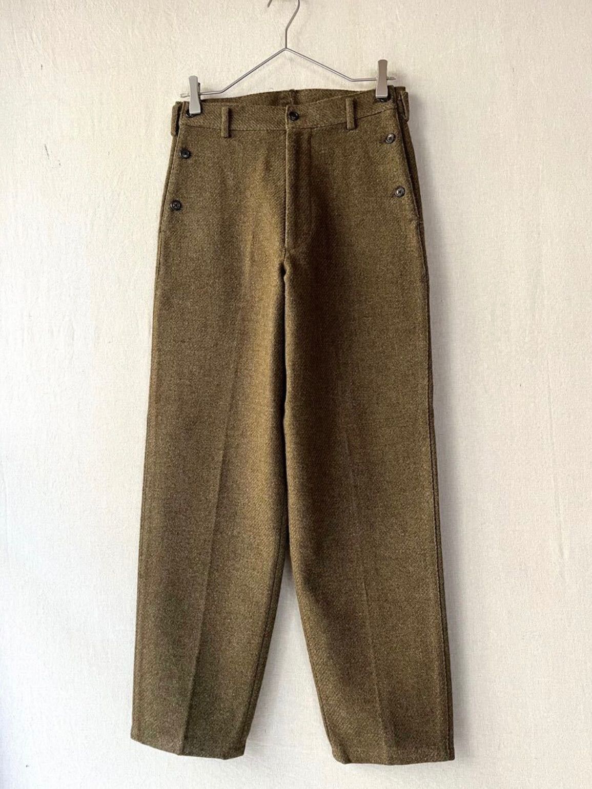 80s Y's for men ウール パンツ / S ブラウン カーキ アーカイブ Yohji