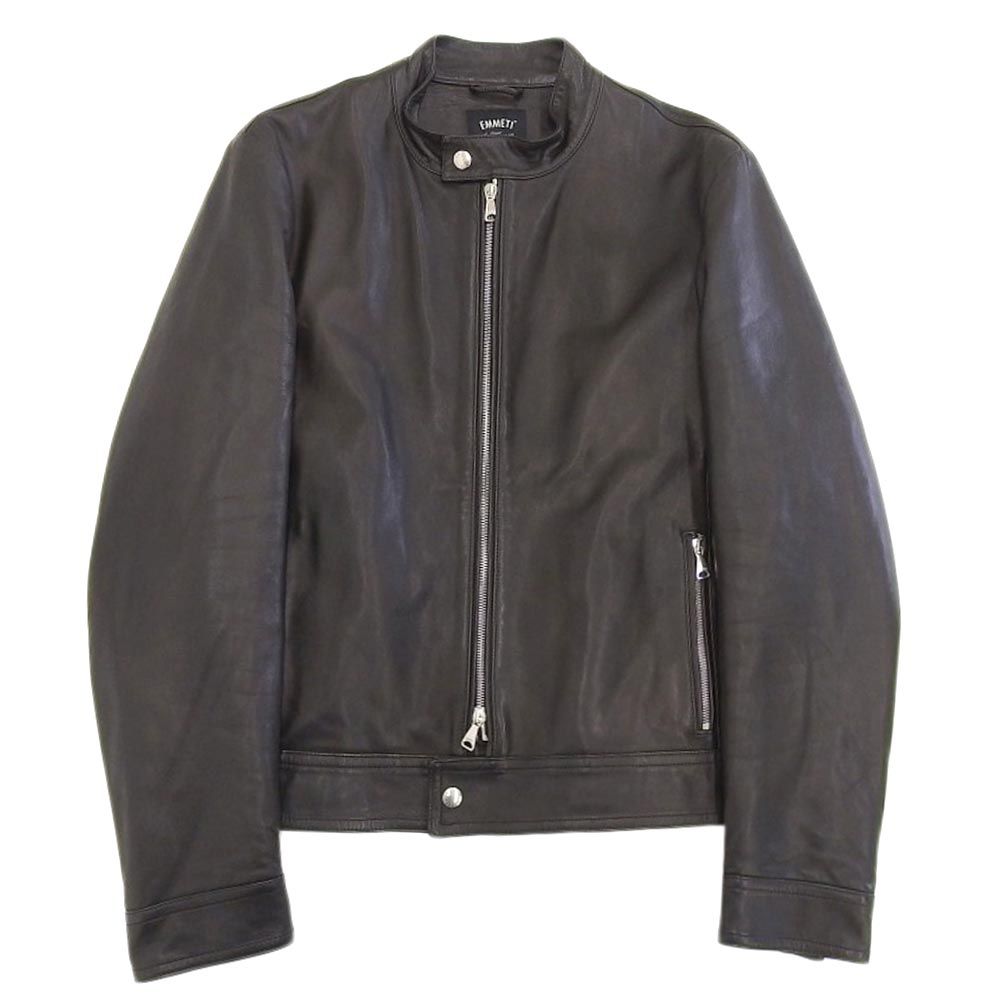 タイムセール中　EMMETI アンドレア　48 black エンメティ 48 アンドレア ライダースジャケット レザージャケット