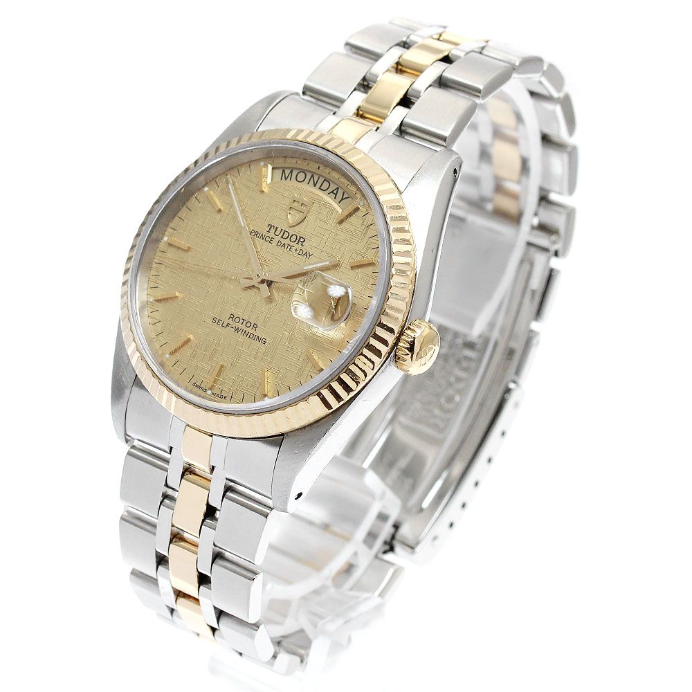 専用。。。TUDOR 76213プリンス デイトデイ自動巻きメンズ 保証書付き 中古)TUDOR チューダー プリンス デイトデイ 76213 ブルー（商品