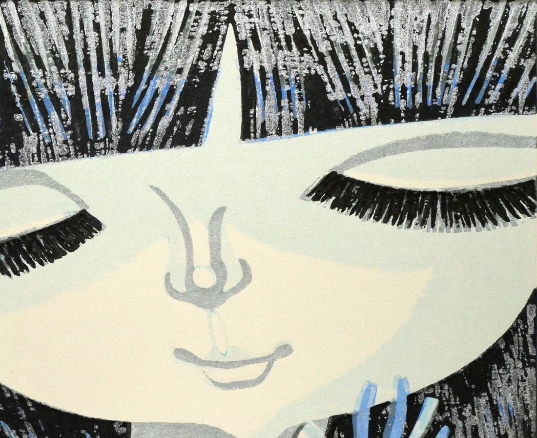 滝平二郎 木版画 「花シリーズ・冬」 38/280 肉筆サイン入 保証書付