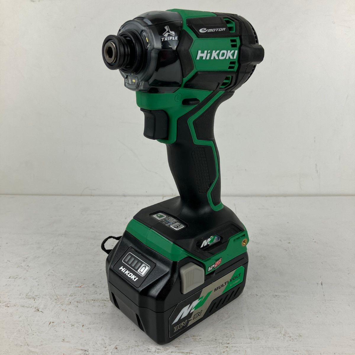 ЗЗHiKOKI ハイコーキ 36v インパクトドライバ バッテリーx1 充電器 ケース付 WH36DC グリーン