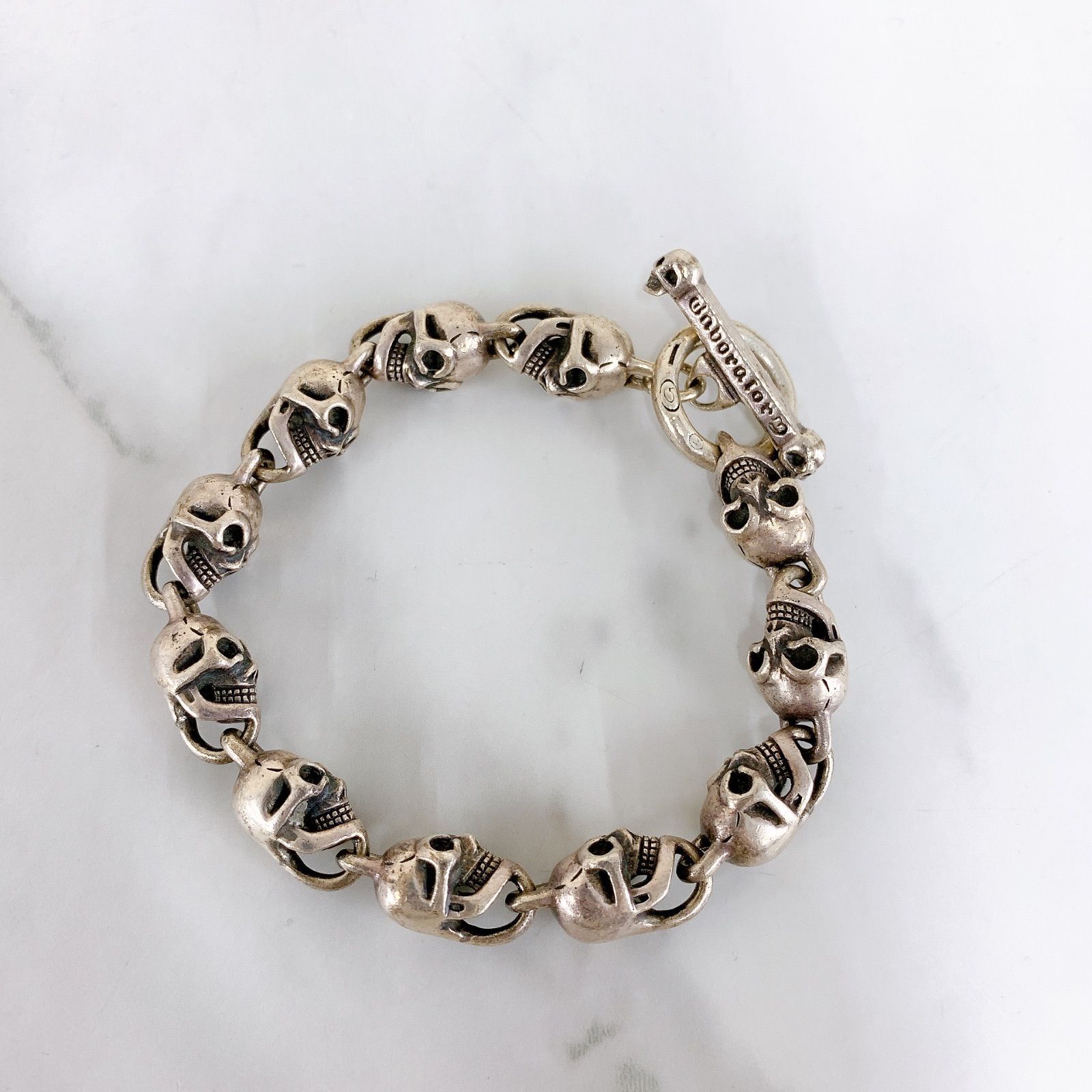 ＋マリア ガボール オールスカルブレスレット Gaboratory ガボラトリー 11スカル シルバー Gabor All skull links  bracelet 11 skulls【アクセサリー】【3】 - メルカリ