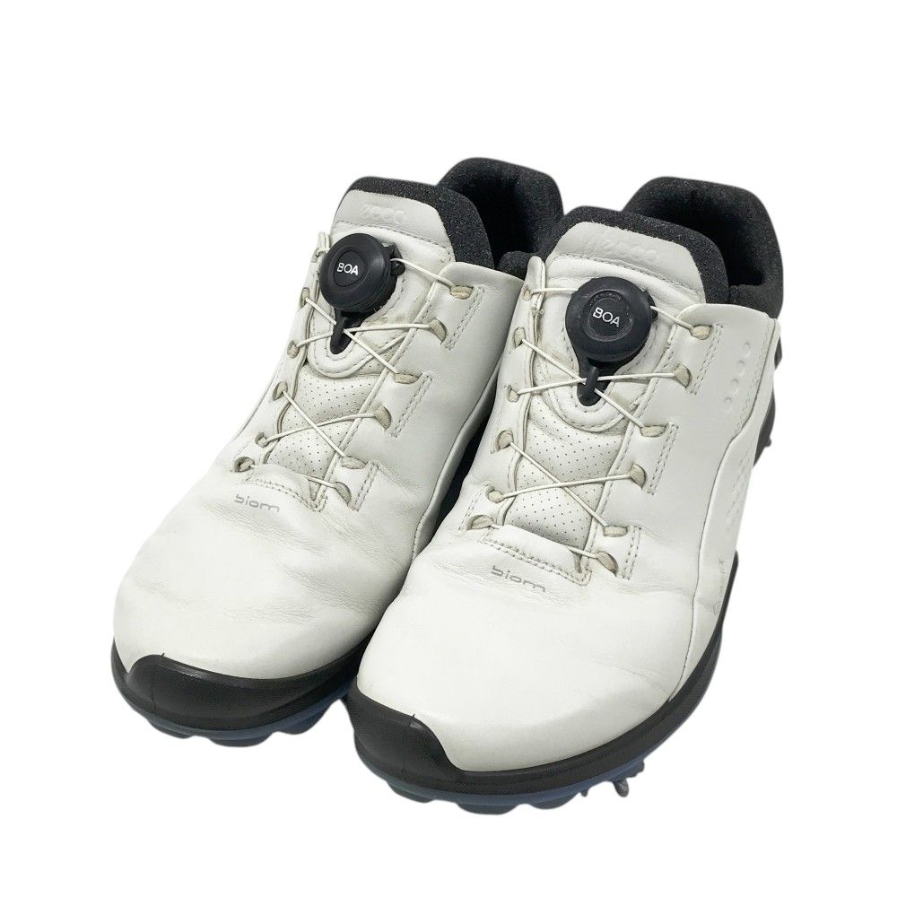 訳有・最安★美品 ecco BIOM G3 BOA ゴルフシューズ EU41 白 ecco エコー 131834 BIOM G3 BOA ゴルフシューズ ホワイト系 41